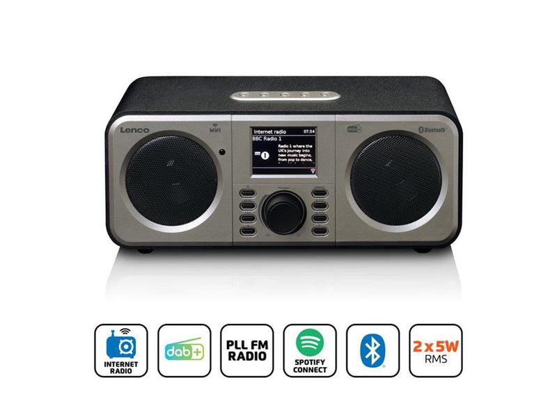 Lenco DIR-141- Black - DAB+/FM - Stereo - schwarz