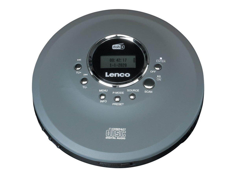 Lenco CD-400GY - Portable CD/ MP3 player for CD CD-R CD-RW - Gray