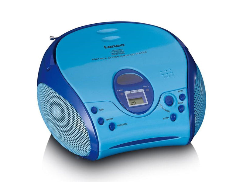 Lenco SCD-24BU kids - Portable stereo FM radio with CD player - Blue