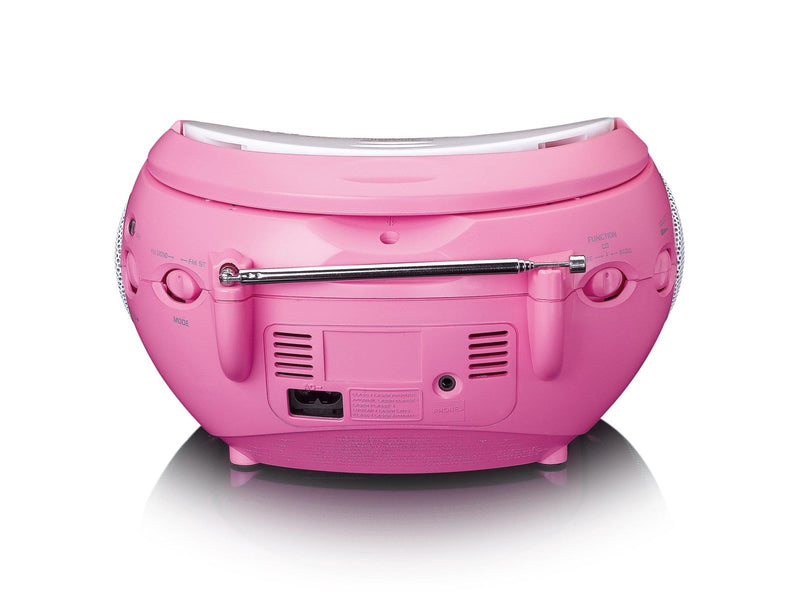 Lenco SCD-24PK kids - Portable stereo FM radio with CD player - Pink