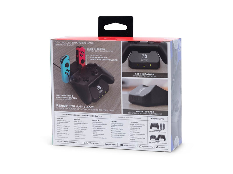 PowerA Controller Charging Base for Nintendo Switch - Wired - Nintendo Switch
