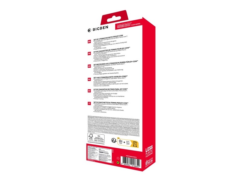 BigBen Interactive 2 Tennisrackets for Joy-Con (Nintendo Switch) - Controller