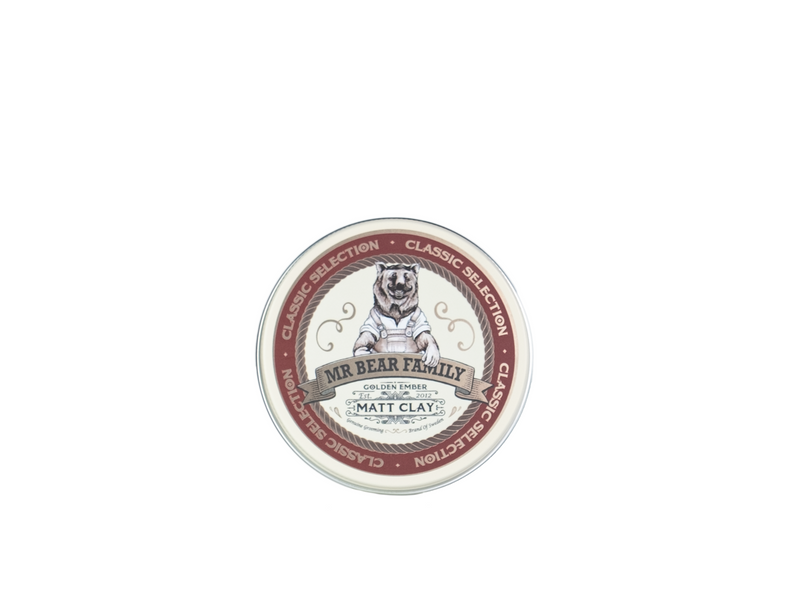 Mr. Bear Pomade - Matt Clay - Golden Ember - 100gr