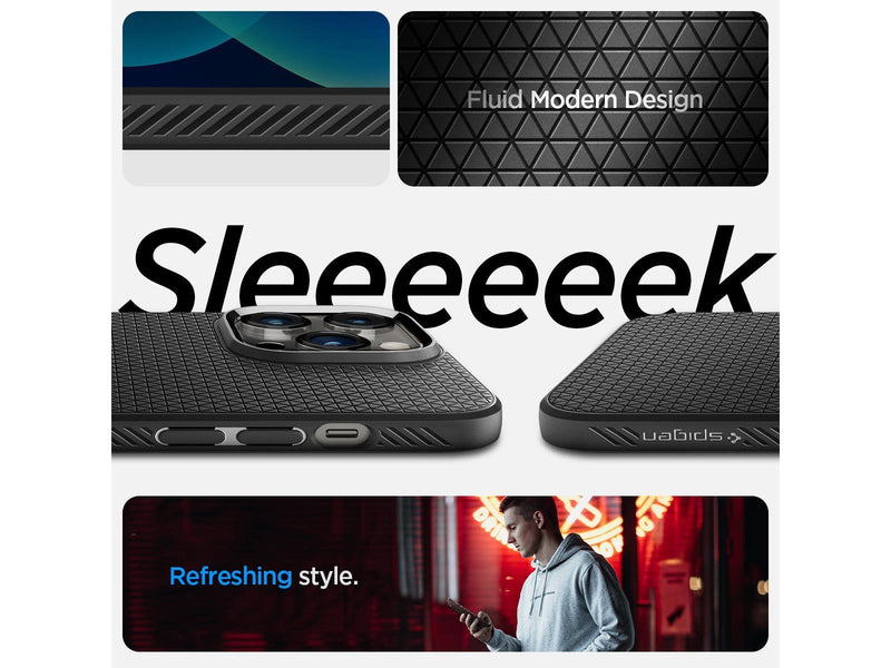 Spigen Liquid Air - matte black - iPhone 14 Pro Max