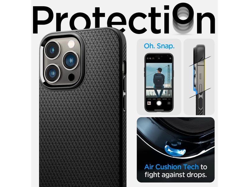 Spigen Liquid Air - matte black - iPhone 14 Pro Max