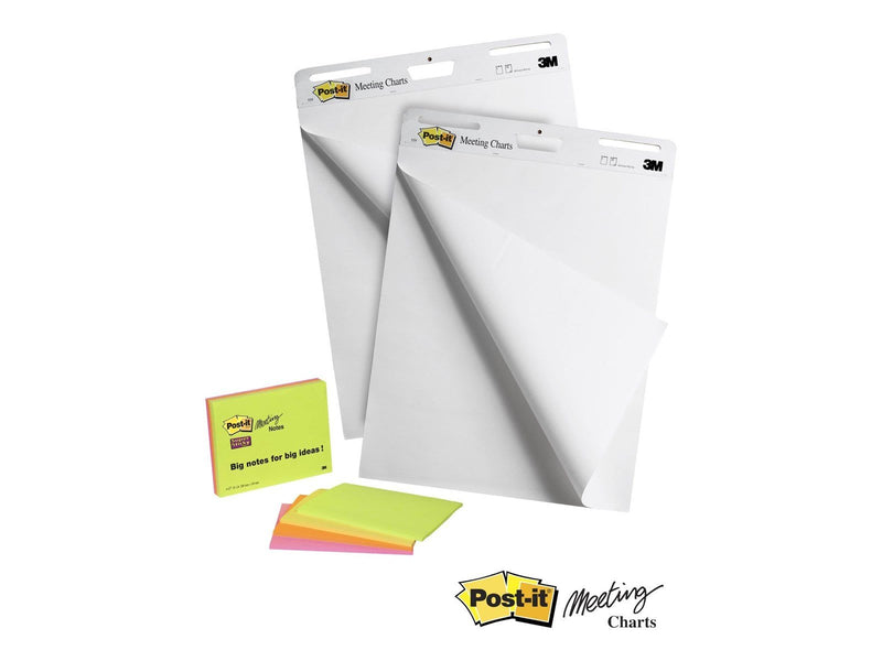 3M Post-it Super Sticky - easel pad - 635 x 762 mm - 30 sheets (pack of 2)