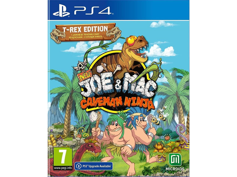 New Joe & Mac: Caveman Ninja - T-Rex Edition - Sony PlayStation 4 - Platformer - PEGI 7