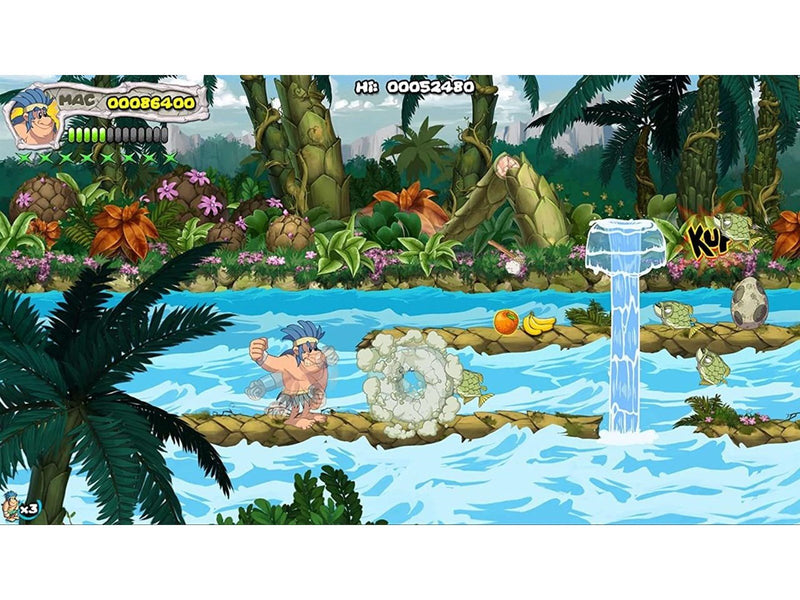 New Joe & Mac: Caveman Ninja - T-Rex Edition - Sony PlayStation 5 - Platformer - PEGI 7