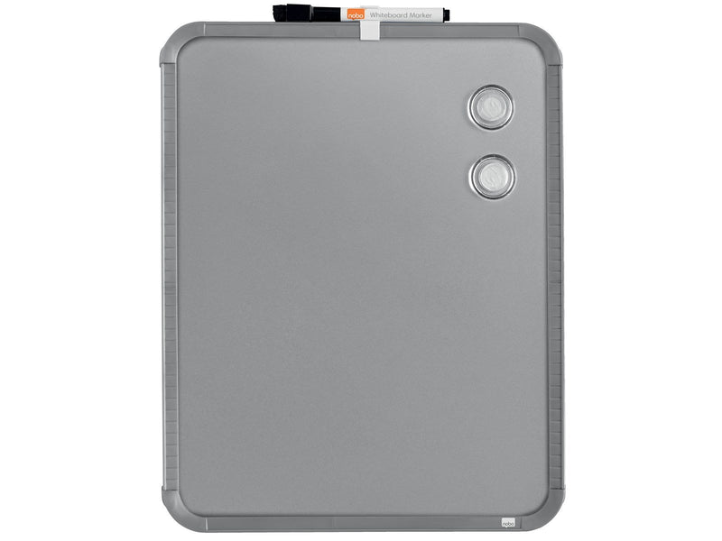 Nobo  magnetisches Whiteboard, schmaler silberner Rahmen 28 x 36 cm Silber