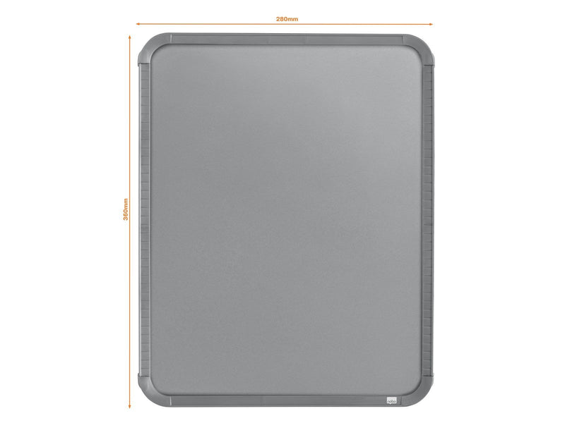 Nobo  magnetisches Whiteboard, schmaler silberner Rahmen 28 x 36 cm Silber