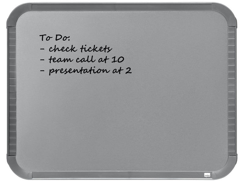 Nobo  magnetisches Whiteboard, schmaler, silberner Rahmen 28 x 22 cm Silber