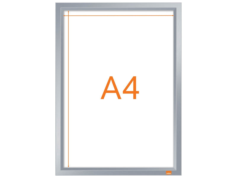 Nobo Impression Pro Clip-Rahmen A4 mit Aluminiumrahmen