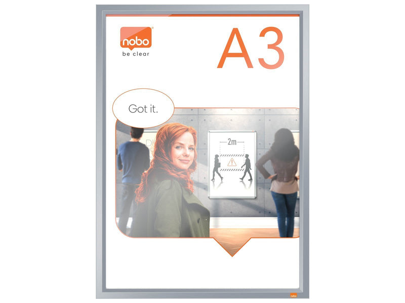 Nobo Impression Pro Clip-Rahmen A3 mit Aluminiumrahmen