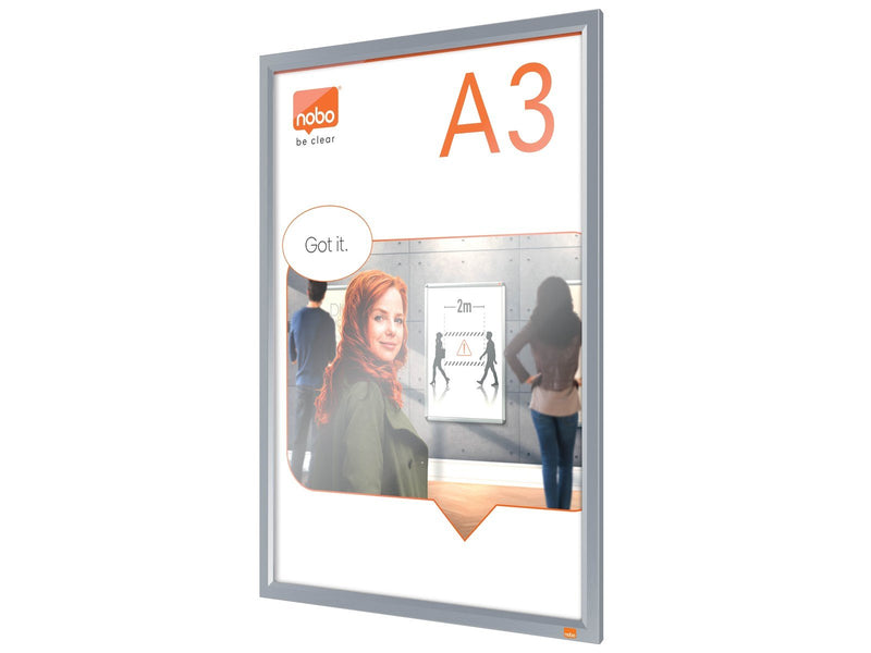 Nobo Impression Pro Clip-Rahmen A3 mit Aluminiumrahmen