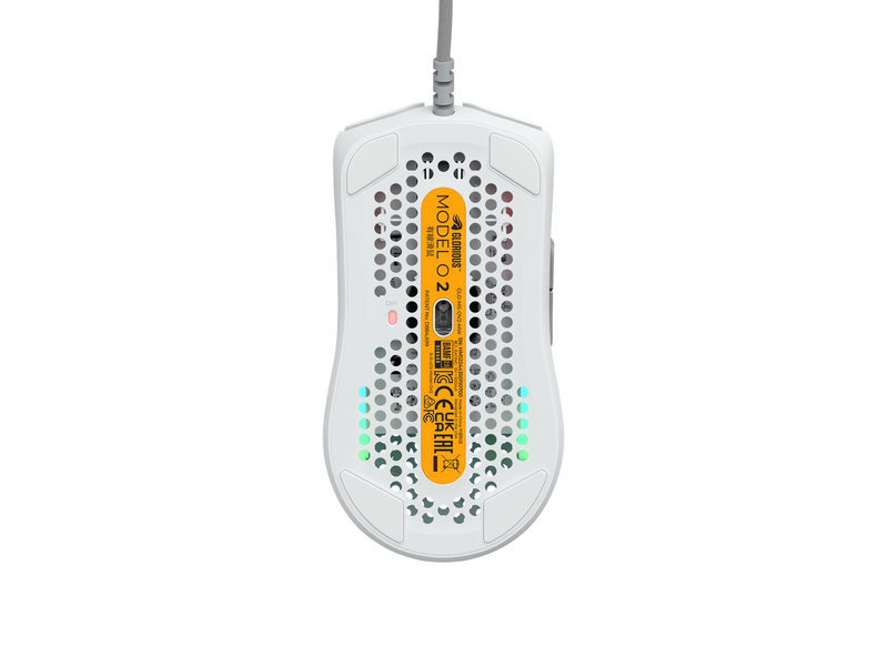 Glorious Model O 2 - Matte White - Gaming Maus (Weiß mit RGB Licht)