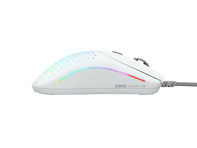 Glorious Model O 2 - Matte White - Gaming Maus (Weiß mit RGB Licht)