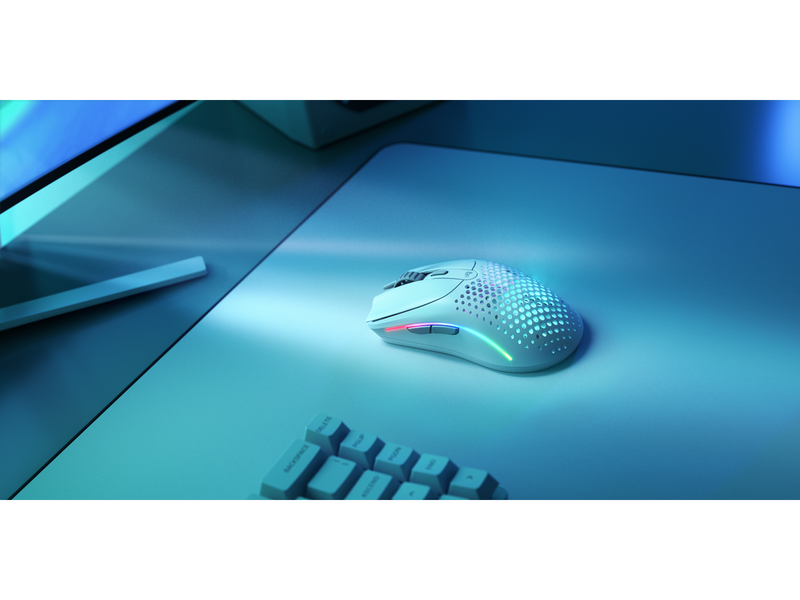 Glorious Model O Wireless 2 - Matte White - Gaming Maus (Schwarz mit RGB)