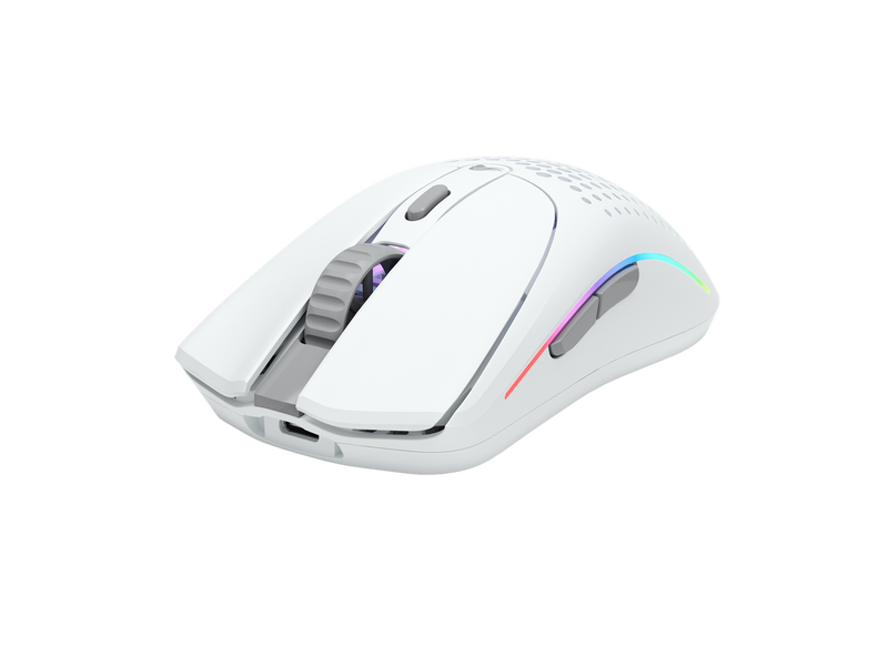 Glorious Model O Wireless 2 - Matte White - Gaming Maus (Schwarz mit RGB)