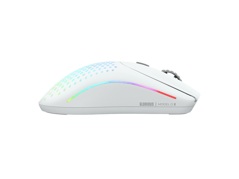Glorious Model O Wireless 2 - Matte White - Gaming Maus (Schwarz mit RGB)