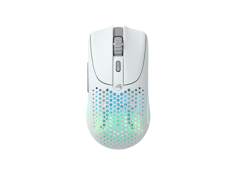 Glorious Model O Wireless 2 - Matte White - Gaming Maus (Schwarz mit RGB)