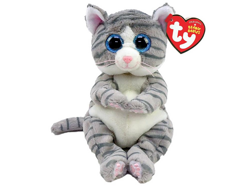 Ty Beanie Bellies - Mitzi Grey Tabby Cat 20cm