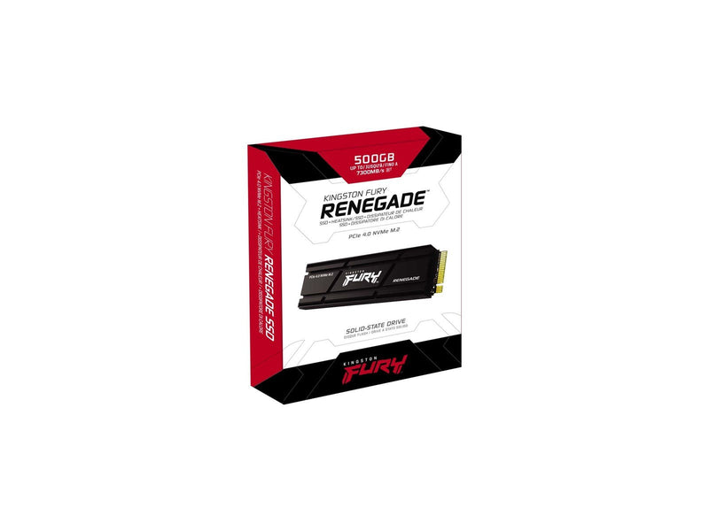 Kingston FURY Renegade SSD - 500GB - Mit Kühlkörper - M.2 2280 - PCIe 4.0