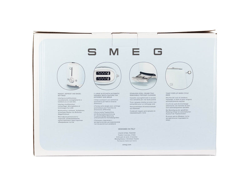 SMEG Toaster 50's Style TSF01WHEU - toaster - white