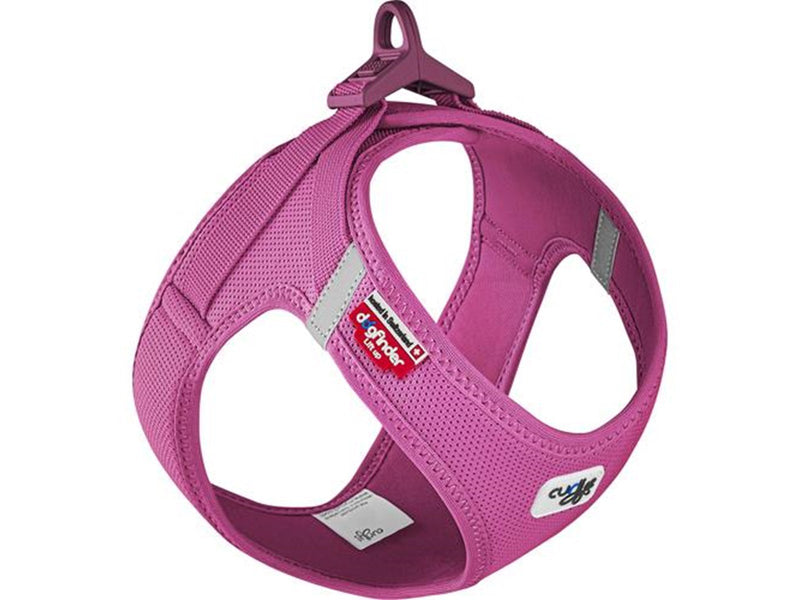 Curli Vest Harness Clasp Air-Mesh - Fuchsia (XL)
