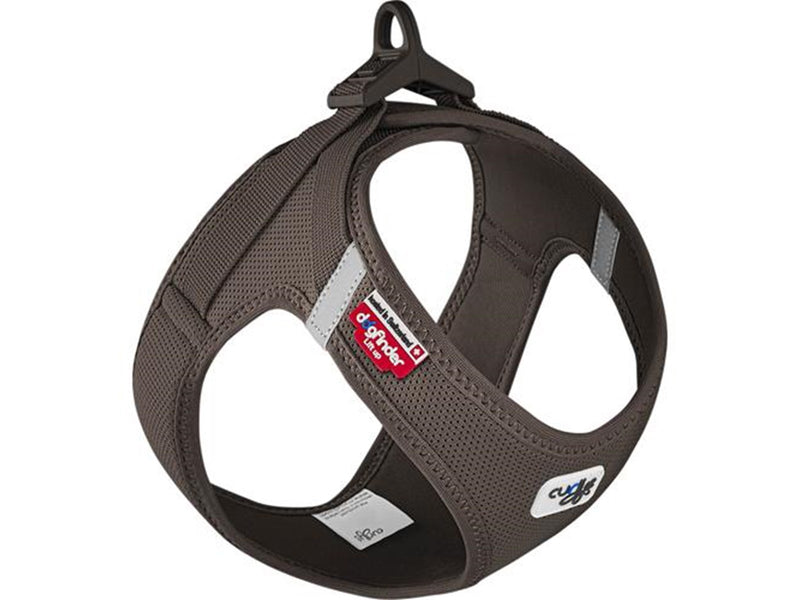 Curli Vest Harness Clasp Air-Mesh - Brown (XXS)