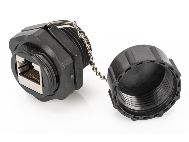 DIGITUS CAT 6 Keystone Bulkhead Couplers - Schwarz