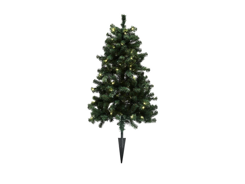 NORDIC WINTER Christmas tree artificial PVC - 120 x 82 cm - ”ASKE” outdoors with spear Class B+