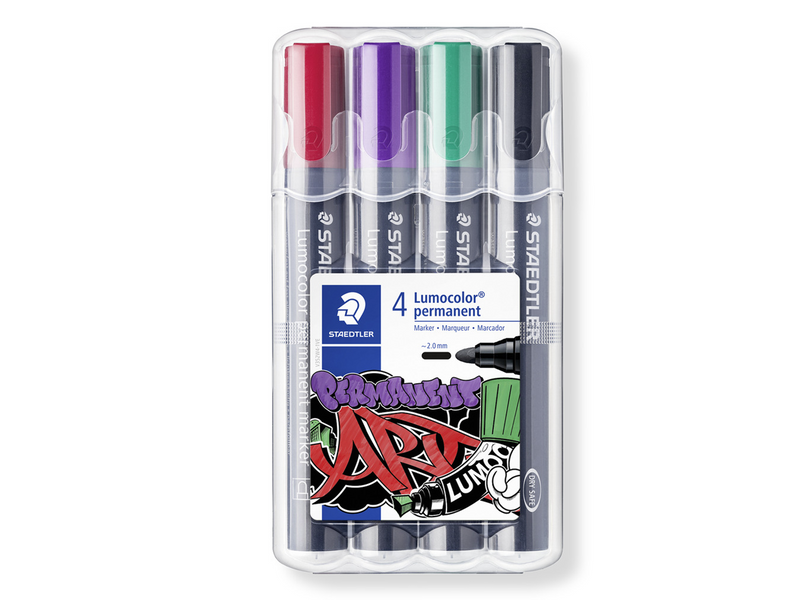 Staedtler Marker Lumocolor permanent 4pcs.box