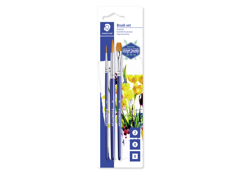 Staedtler Brush set 3pc on blistercard