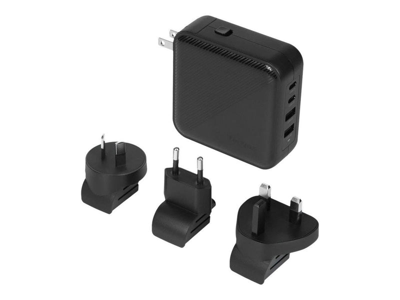 Targus power adapter - GaN - 2 x USB-C 2 x 9 pin USB Type A - 100 Watt