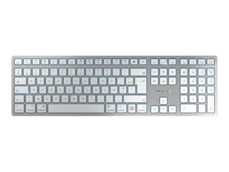 Cherry KW 9100 SLIM - Tastaturen - Belgien Französisch - Weiss