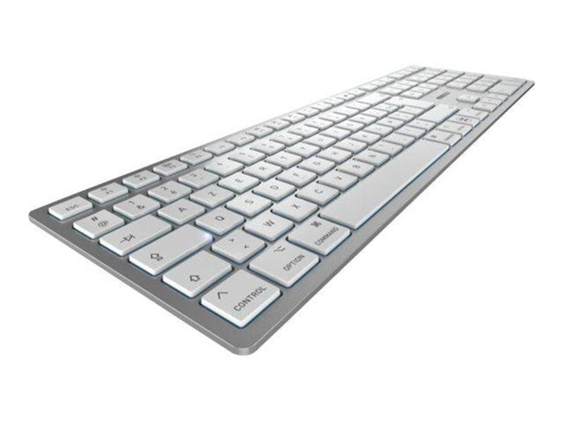 Cherry KW 9100 SLIM - Tastaturen - Belgien Französisch - Weiss