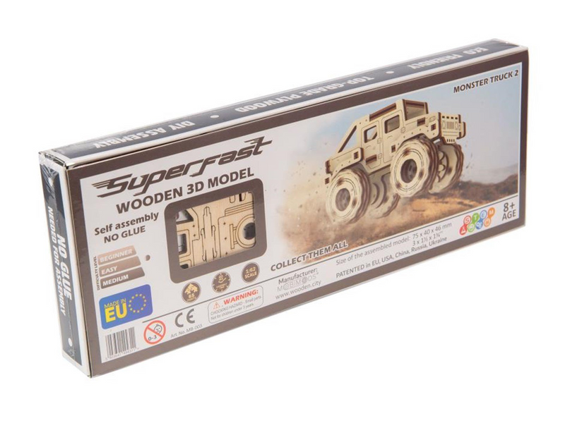 Mobimods WoodenCity Monster Truck Hummer