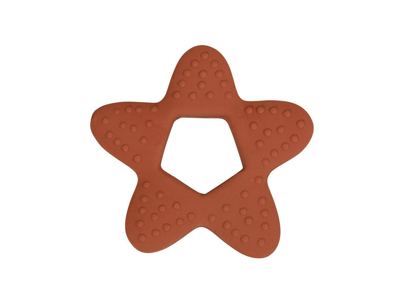 Filibabba Teether - Star rubber - rust