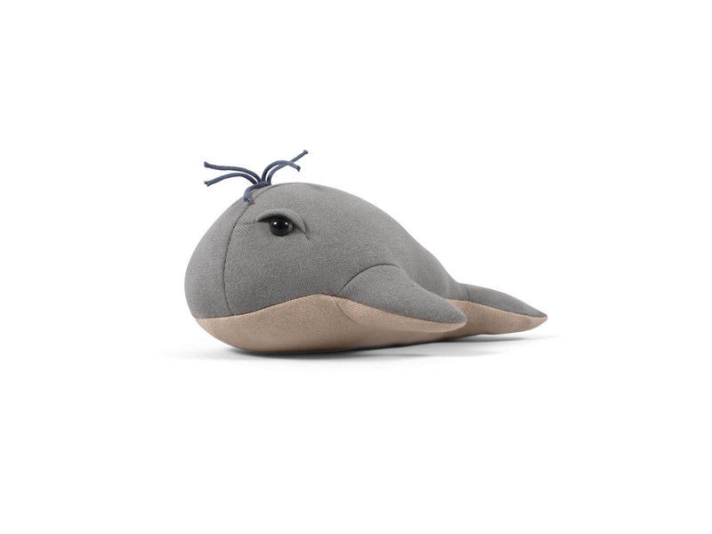 Filibabba Teddy 30 cm - Willie the whale Grey