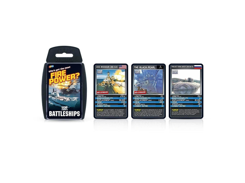 Winning Moves Battleships Top Trumps Card Game (ENGLISH)