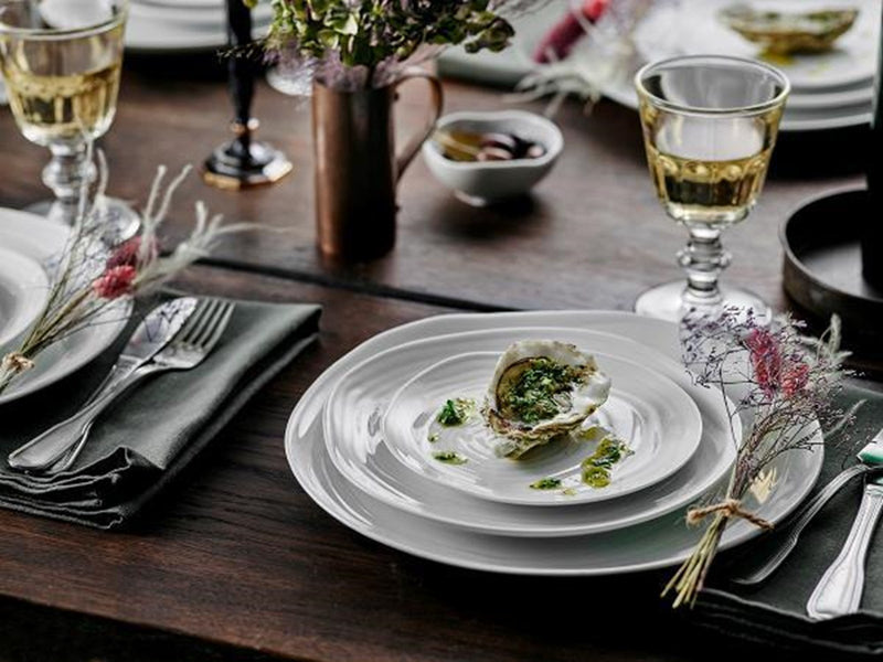 Pillivuyt Boulogne Plate flat Dia 16.5 cm White