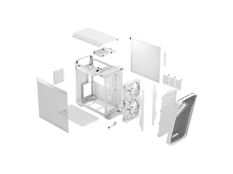 Fractal Design Torrent Compact RGB - White TG Clear Tint - Gehäuse