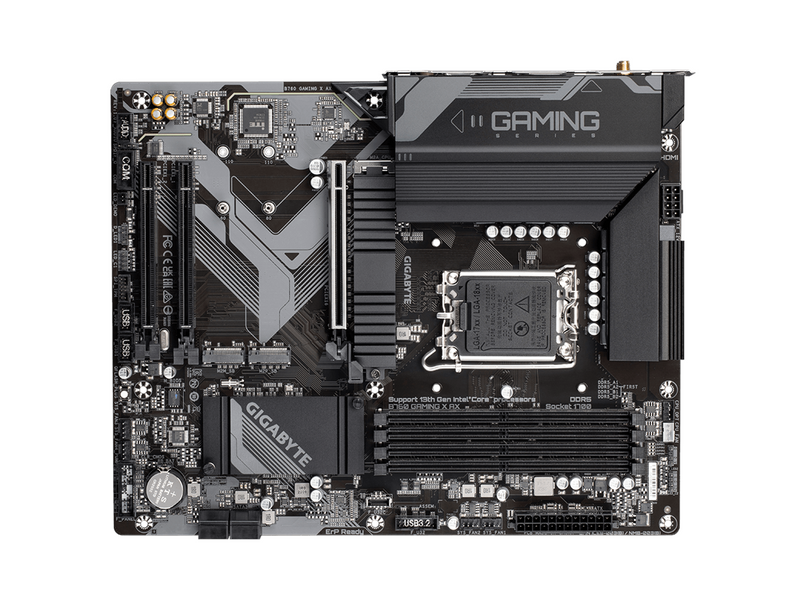 GIGABYTE B760 GAMING X AX Mainboard - Intel B760 - Intel LGA1700 socket - DDR5 RAM - ATX