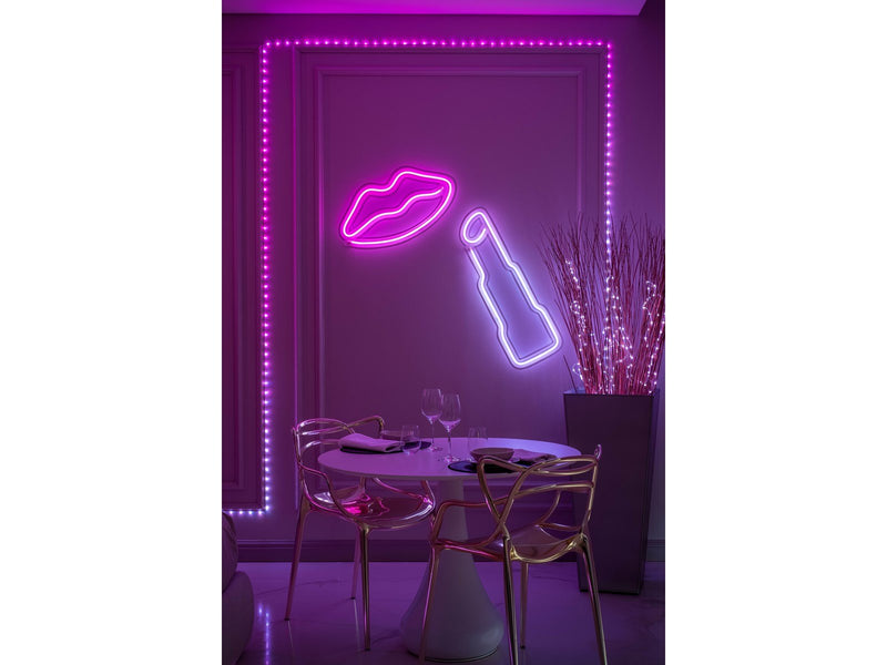 Twinkly Flex – App-controlled RGB LED neon tube. 3 Meters. White Wire.