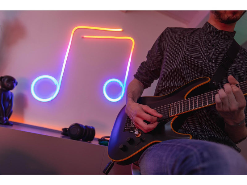 Twinkly Flex – App-controlled RGB LED neon tube. 3 Meters. White Wire.