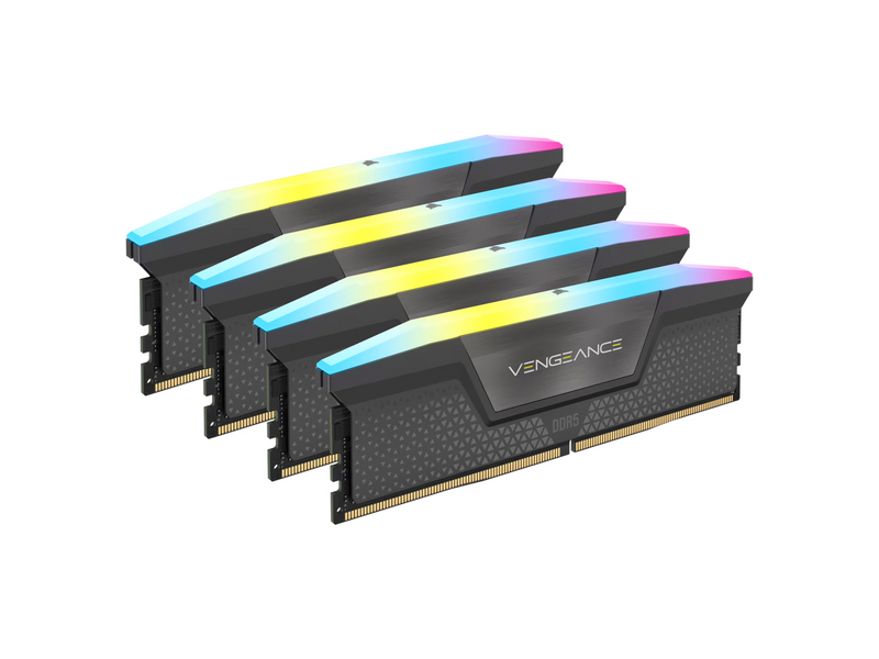 Corsair Vengeance RGB DDR5-5600 - 64GB - CL36 - Quad Channel (4 pcs) - AMD EXPO & Intel XMP - Grau mit RGB