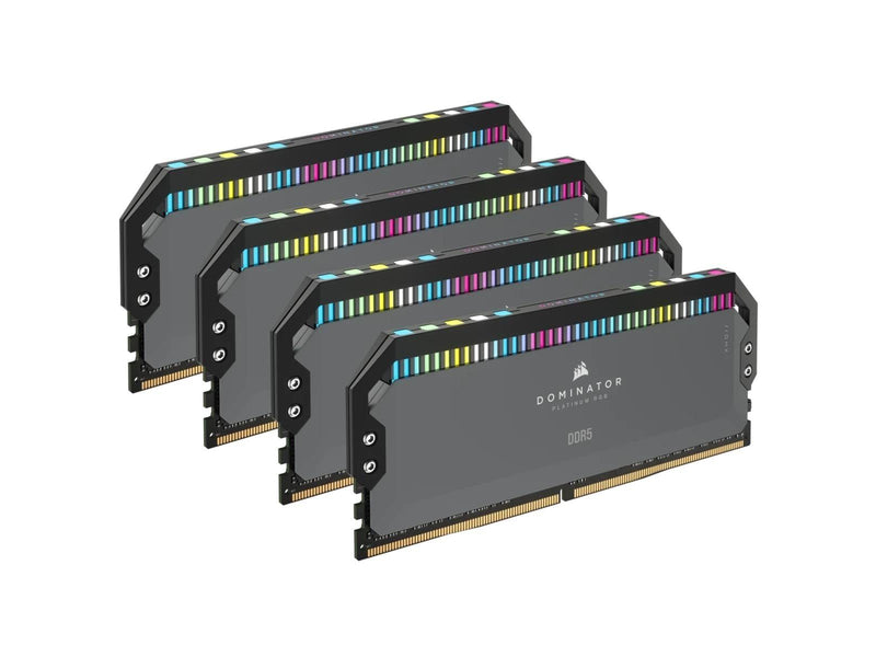 Corsair Dominator Platinum RGB DDR5-5600 - 64GB - CL36 - Quad Channel (4 pcs) - AMD EXPO & Intel XMP - Grau mit RGB