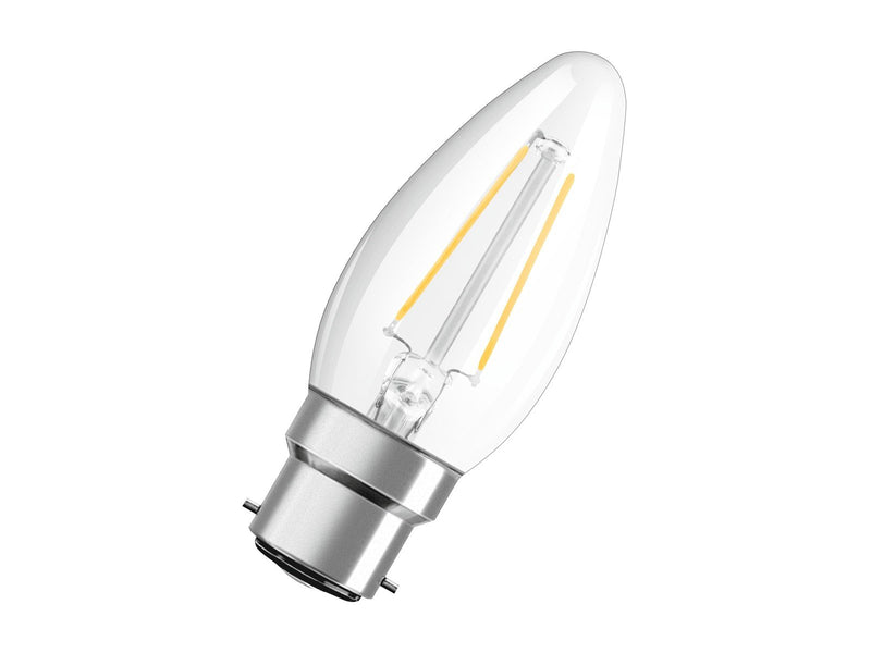 Osram LED-Lampe Candle 2.5W/827 (25W) Clear B22d