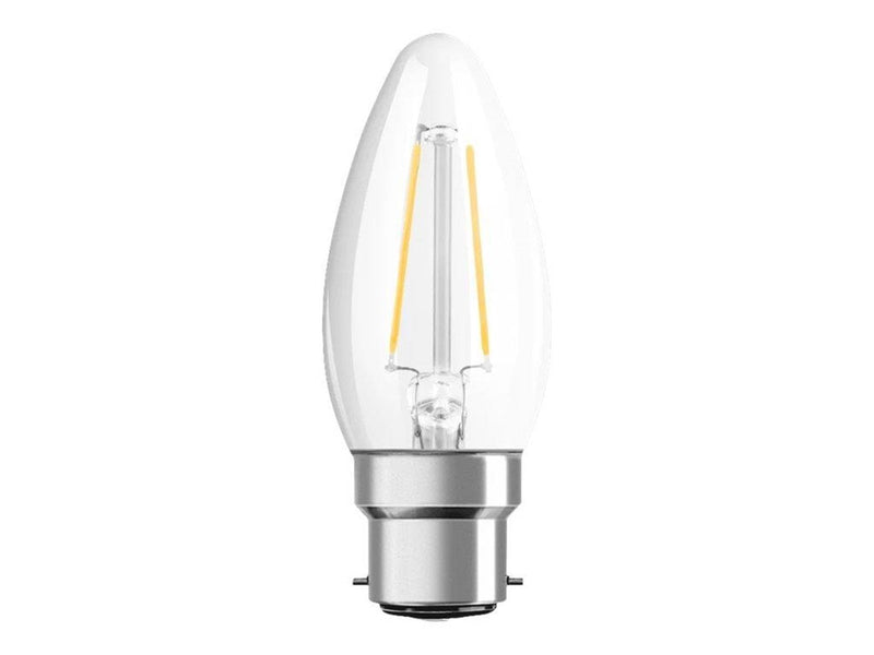 Osram LED-Lampe Candle 2.5W/827 (25W) Clear B22d