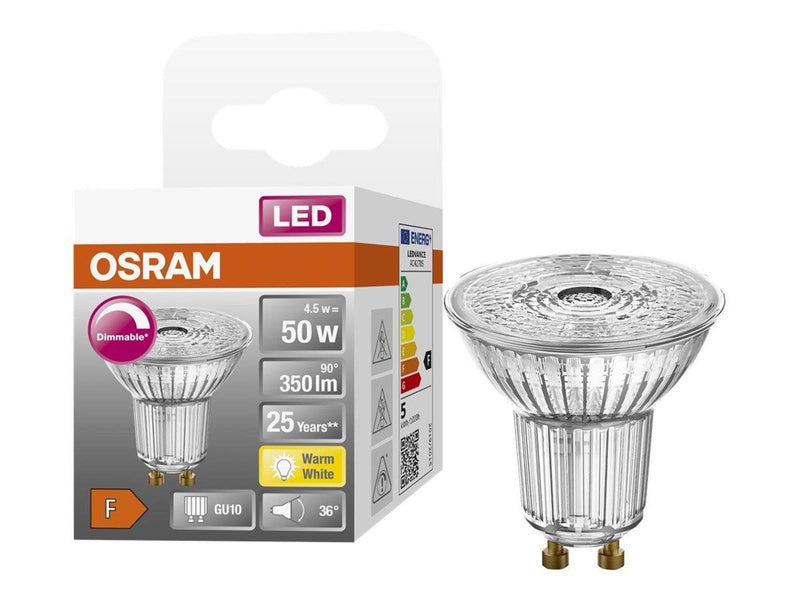 Osram LED-Lampe PAR16 4,5W/927 (50W) 36° Dimmable GU10